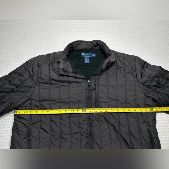 Vtg POLO Ralph Lauren Puffer Bomber Jacket Men's XL Black Quilted Lined Chore - Picture 2 of 11